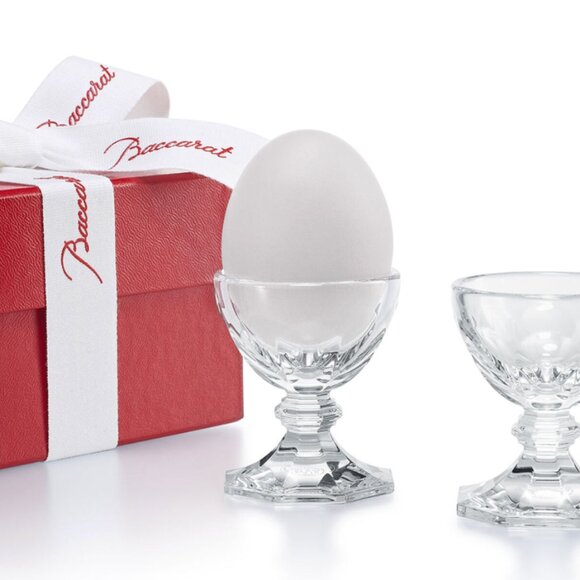 Baccarat Crystal Harcourt Egg holder - Clear - Set of 2 - Picture 1 of 5